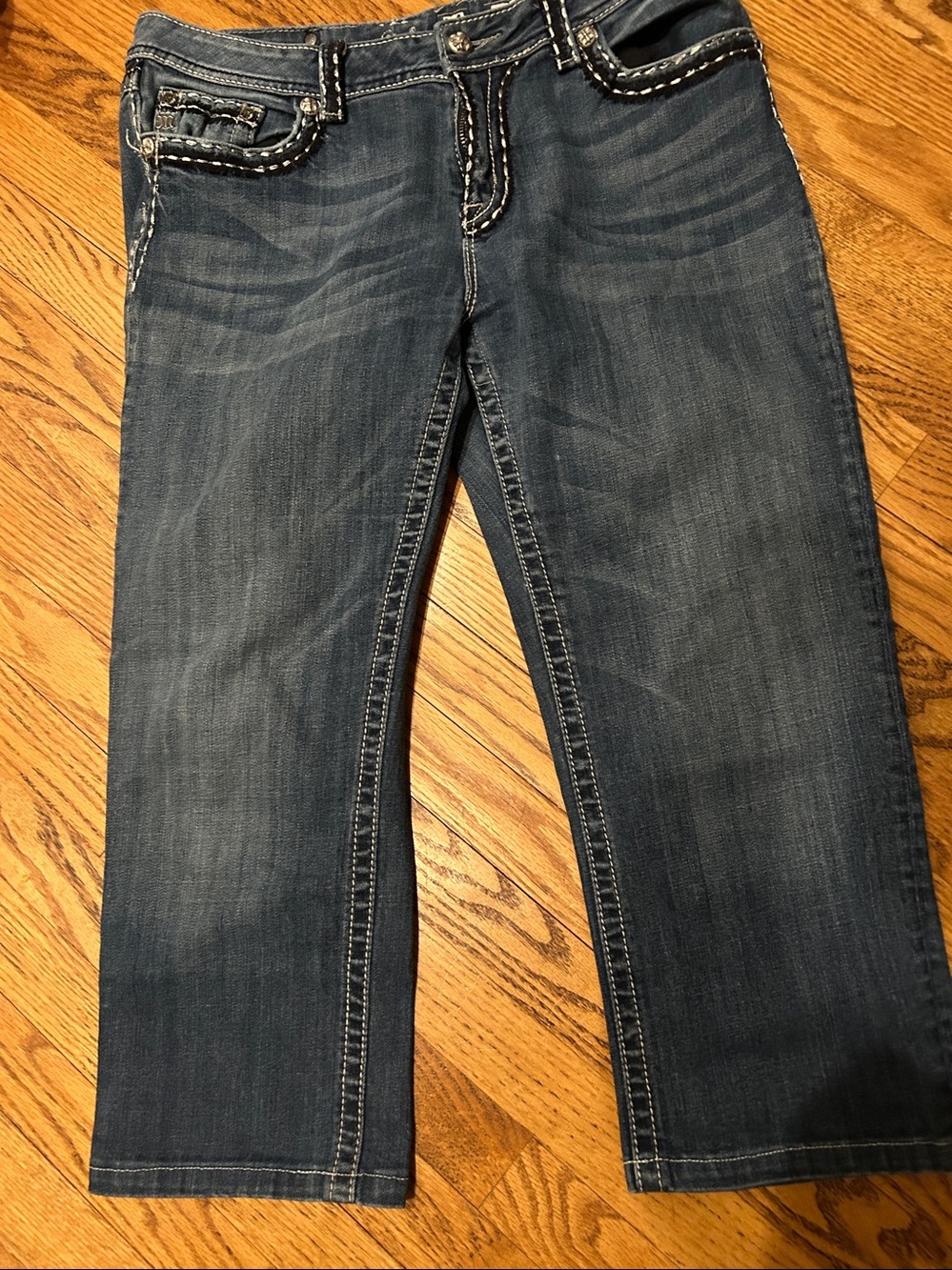 Miss Me Easy Capris Jeans size 34 - Picture 2 of 6